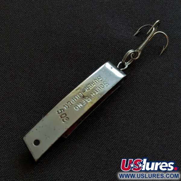 South Bend Super-Duper 503, нікель/червоний, 4,3 г, блесна коливалка (колебалка) #20423