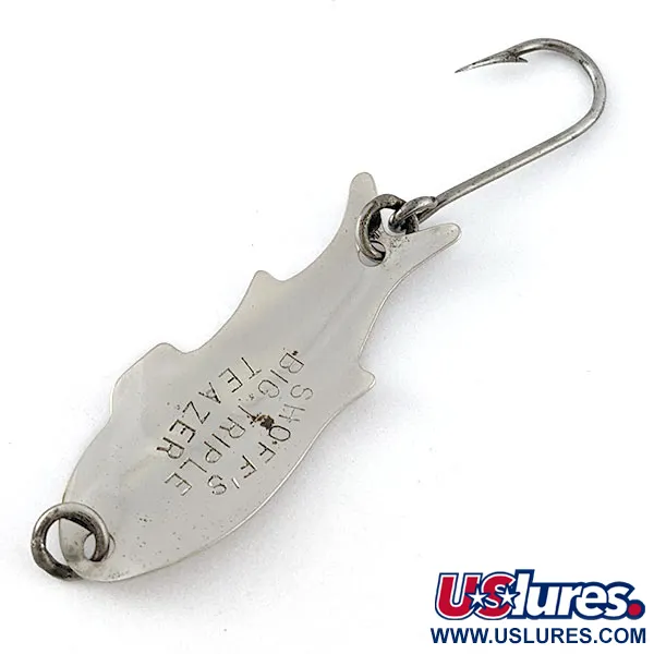Shoff's Big Triple Teazer, нікель, 2 г, блесна коливалка (колебалка) #20503