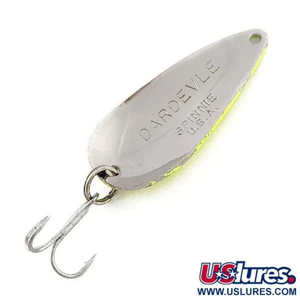 Eppinger Dardevle Spinnie UV, Lime UV, 9 г, блесна коливалка (колебалка) #20515