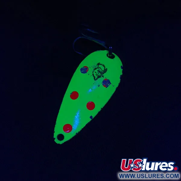 Eppinger Dardevle Spinnie UV, Lime UV, 9 г, блесна коливалка (колебалка) #20515