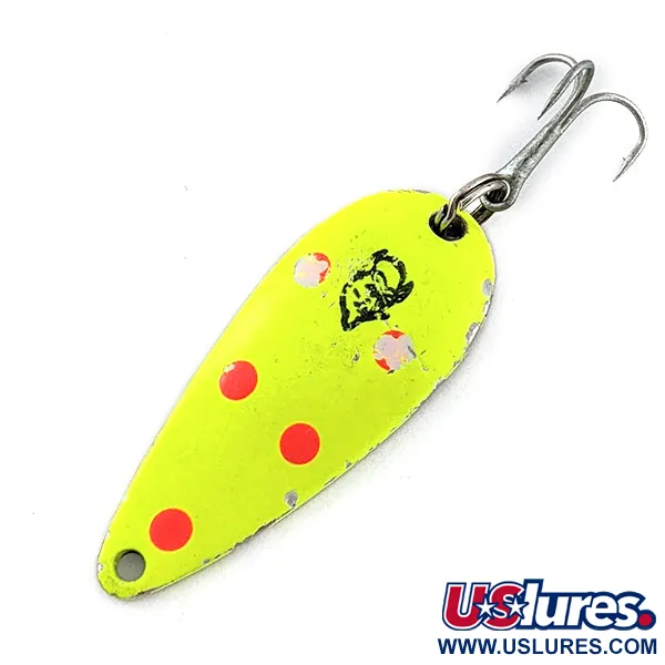 Eppinger Dardevle Spinnie UV, Lime UV, 9 г, блесна коливалка (колебалка) #20515