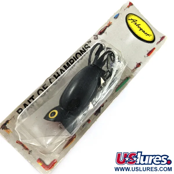 Fred Arbogast Hula Popper, black, 10 г, воблер #20518