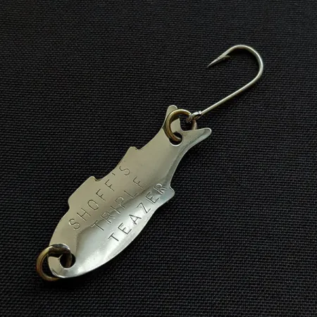 Shoff's Triple Teazer, нікель, 1,1 г, блесна коливалка (колебалка) #20628