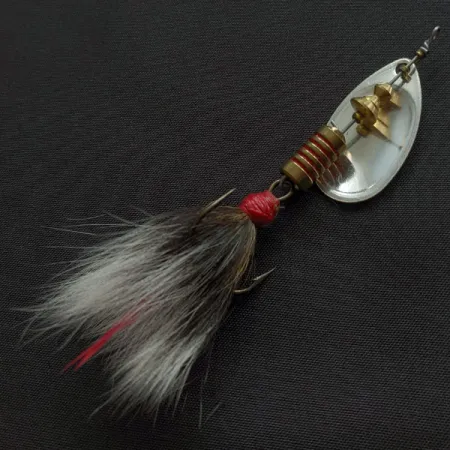 Mepps Aglia 3 dressed (білячий хвіст), срібло, 7,3 г, блешня оберталка (вертушка) #20648