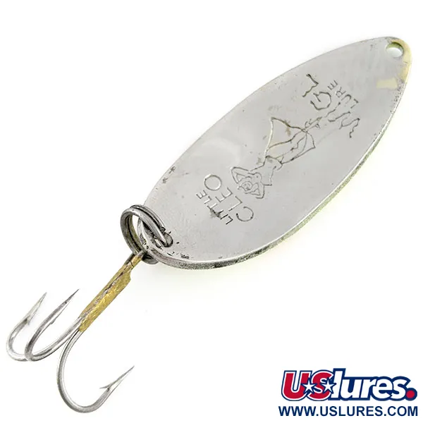 Seneca Little Cleo (Hula Girl), нікель/жовтий/червоний,  18 г, блесна коливалка (колебалка) #20654