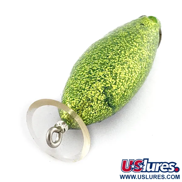 Mann's Bait  Vintage Mann’s Spitting Shad Weedless ​ Frog  , green glitter, 7 г, до рибалки #20689