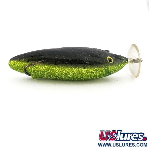 Mann's Bait  Vintage Mann’s Spitting Shad Weedless ​ Frog  , green glitter, 7 г, до рибалки #20689