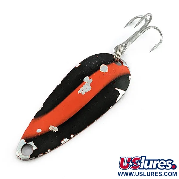 Worth Chippewa Steel Spoon, чорний/червоний/нікель, 6 г, блесна коливалка (колебалка) #20705