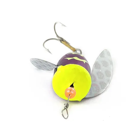 Yakima Bait Spin-N-Glo, Mylar Wings - Metallic Purple Chartreuse Tiger, 4 г, блешня оберталка (вертушка) #20742