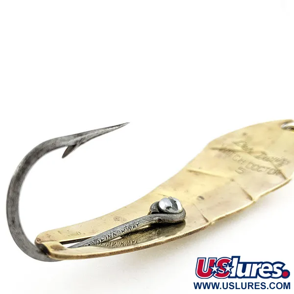 Luhr Jensen Les Davis Witch Doctor 5 (1960-х років), золото, 25 г, блесна коливалка (колебалка) #20774