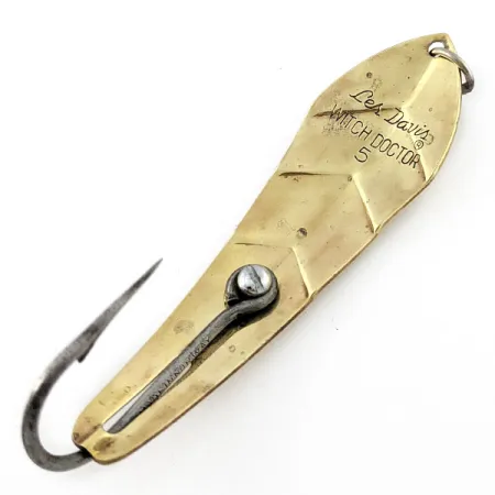 Luhr Jensen Les Davis Witch Doctor 5 (1960-х років), золото, 25 г, блесна коливалка (колебалка) #20774