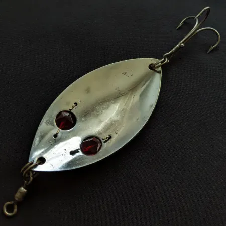 Gibbs Ruby eye Wiggler, нікель/червоні очі, 35 г, блесна коливалка (колебалка) #20823