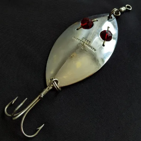 Gibbs Ruby eye Wiggler, нікель/червоні очі, 35 г, блесна коливалка (колебалка) #20823