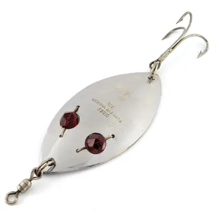 Gibbs Ruby eye Wiggler, нікель/червоні очі, 35 г, блесна коливалка (колебалка) #20823