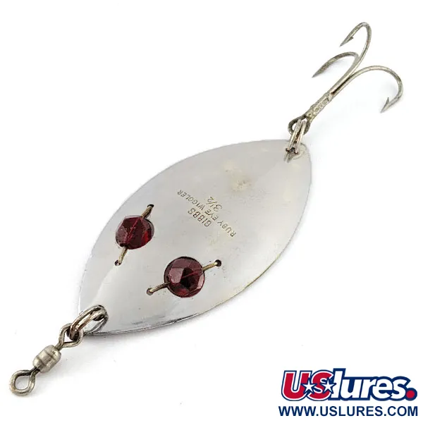  Gibbs Ruby eye Wiggler, нікель/червоні очі, 35 г, блесна коливалка (колебалка) #20823