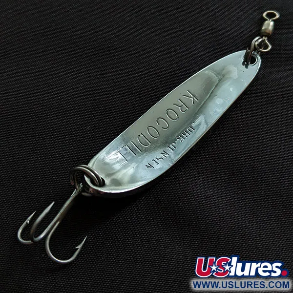 Luhr Jensen Krocodile #3, нікель/синій, 14 г, блесна коливалка (колебалка) #20872