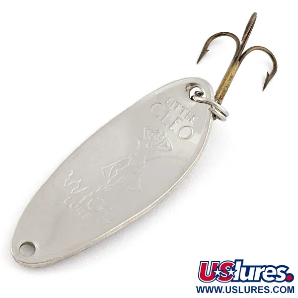 Seneca Little Cleo (Hula Girl), нікель/зелений, 10 г, блесна коливалка (колебалка) #20874