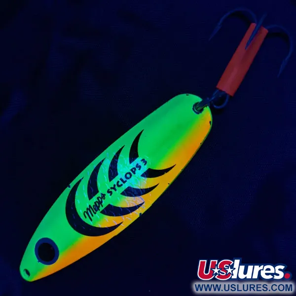 Mepps Syclops 3 UV, Fire tiger UV, 26 г, блесна коливалка (колебалка) #20880