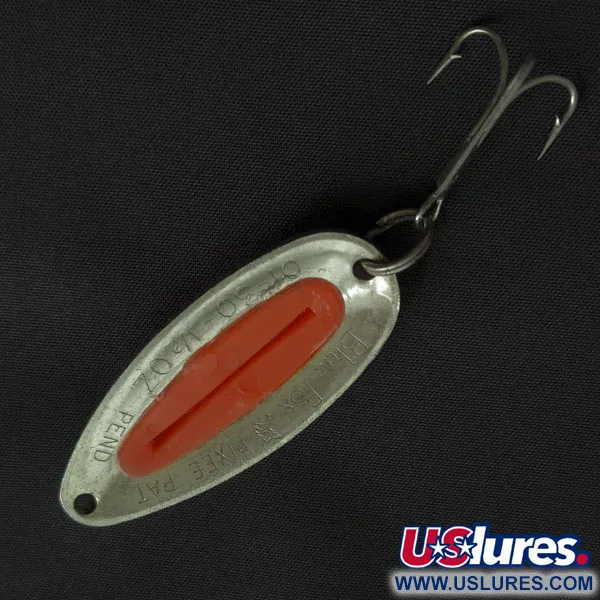  Blue Fox Pixee UV, чеканний нікель/червоний, 14 г, блесна коливалка (колебалка) #20884