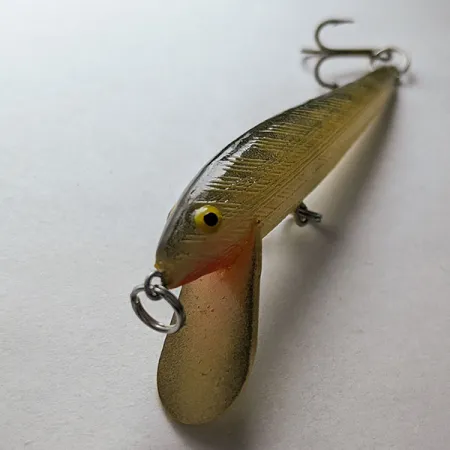 Vintage Bill Norman Shiner Minnow, сірий/кістяний, 3 г, воблер #20926