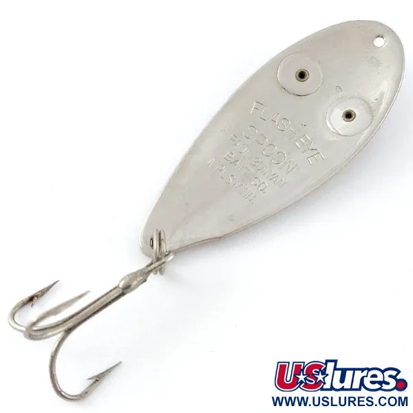  Paul Bunyan Flash eye spoon, нікель/червоні глаза, 17 г, блесна коливалка (колебалка) #20928