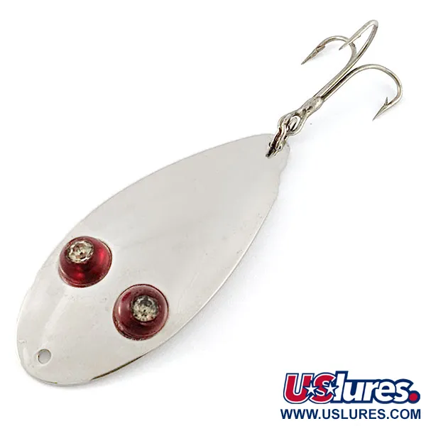  Paul Bunyan Flash eye spoon, нікель/червоні глаза, 17 г, блесна коливалка (колебалка) #20928