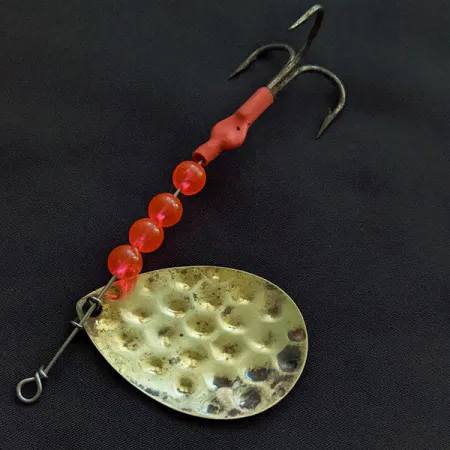 Luhr Jensen Rainbow Spinner Glow, білий рожевий Glow - світиться у темряві, 12 г, блешня оберталка (вертушка) #20930