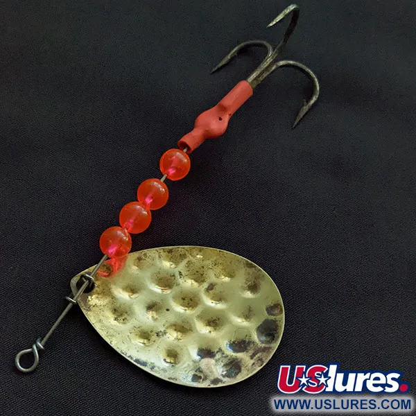 Luhr Jensen Rainbow Spinner Glow, білий рожевий Glow - світиться у темряві, 12 г, блешня оберталка (вертушка) #20930