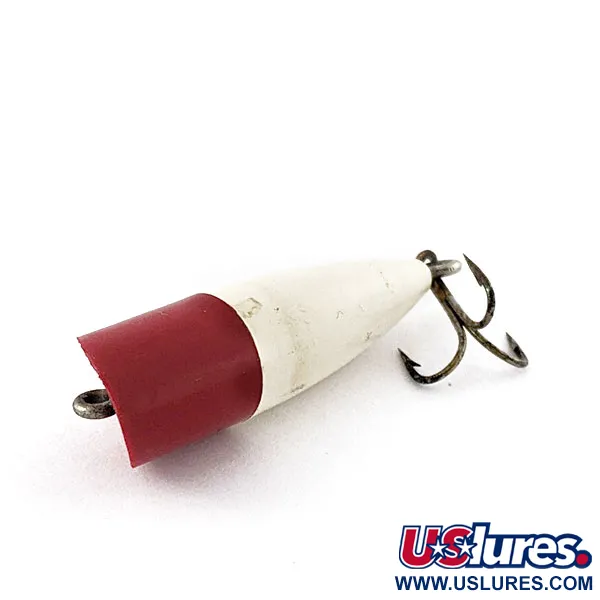 Atlantic Lures Crack popper, білий/червоний, 3,5 г, воблер #20958