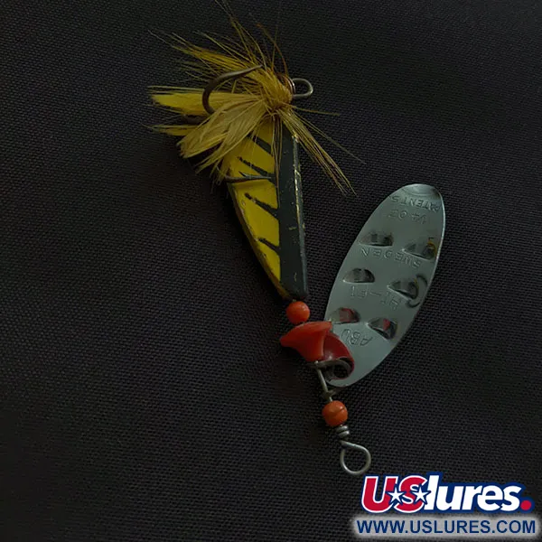 Abu Garcia Abu Hi-Fi, нікель/жовтий, 7 г, блешня оберталка (вертушка) #20980