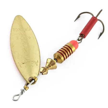 Mepps Aglia Long 2, помаранчевий/золото, 7,4 г, блешня оберталка (вертушка) #20988