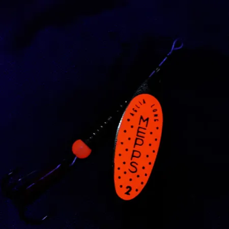 Mepps Aglia Long 2, помаранчевий/золото, 7,4 г, блешня оберталка (вертушка) #20988