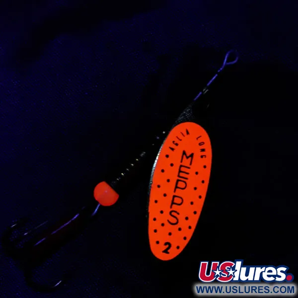 Mepps Aglia Long 2, помаранчевий/золото, 7,4 г, блешня оберталка (вертушка) #20988