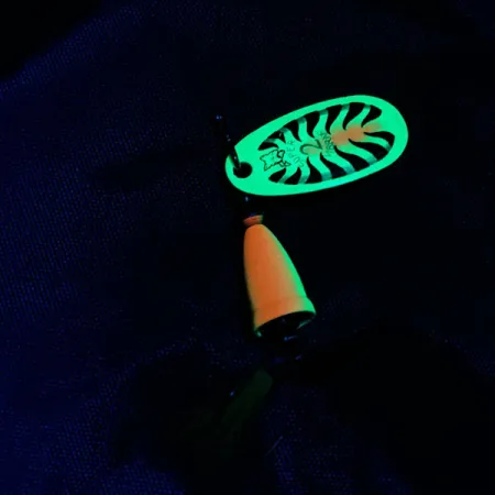 Blue Fox Super Vibrax 2 Foxtail UV, Fire tiger UV, 6 г, блешня оберталка (вертушка) #20999