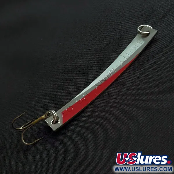 Yakima Bait Skiny-miny, нікель/червоний/білий, 5 г, блесна коливалка (колебалка) #21031