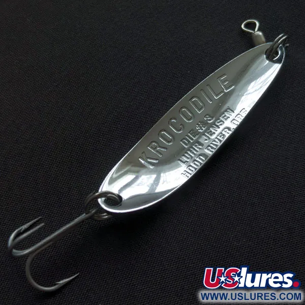 Luhr Jensen Krocodile #3, нікель/голограма, 14 г, блесна коливалка (колебалка) #21035