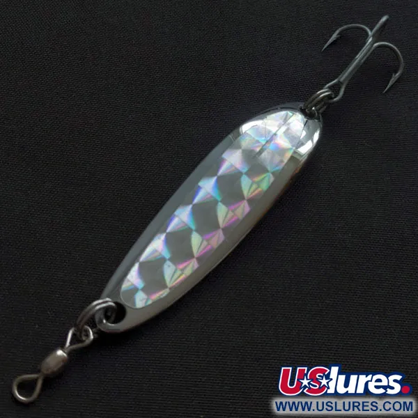 Luhr Jensen Krocodile #3, нікель/голограма, 14 г, блесна коливалка (колебалка) #21035