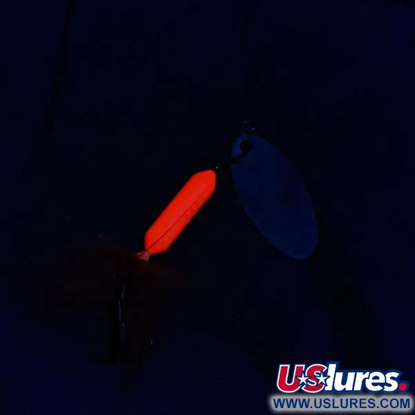 Yakima Bait Worden’s Original Rooster Tail 3 UV, срібло/червоний UV, 6 г, блешня оберталка (вертушка) #21050