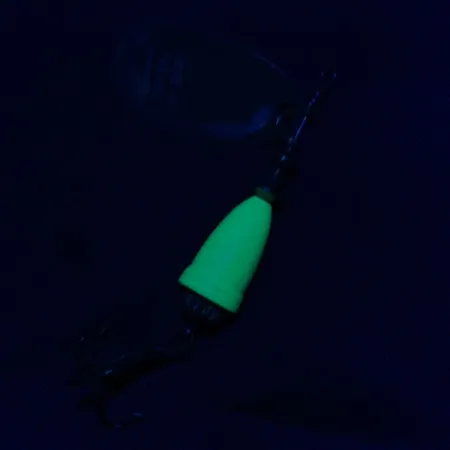 Blue Fox Super Vibrax 2, срібло/зелений UV, 6 г, блешня оберталка (вертушка) #21059