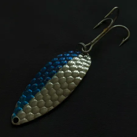 Acme Little Cleo bubbles, нікель/синій, 21 г, блесна коливалка (колебалка) #21168