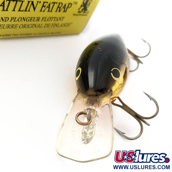  Rapala Rattlin Fat Rap RFR-7 G, GB (Golg Black), 18 г, воблер #21191