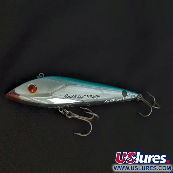  Cotton Cordell Ratt'l Spot Minnow, срібло/синій, 19 г, воблер #21234