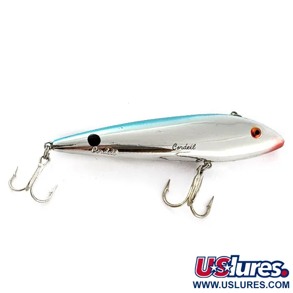  Cotton Cordell Ratt'l Spot Minnow, срібло/синій, 19 г, воблер #21234