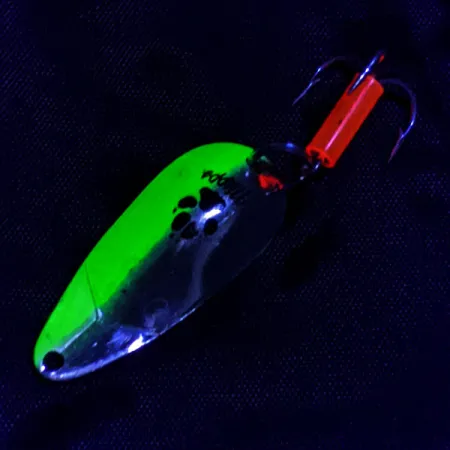 Mepps Little Wolf, срібло/шартрез UV, 7 г, блесна коливалка (колебалка) #21240