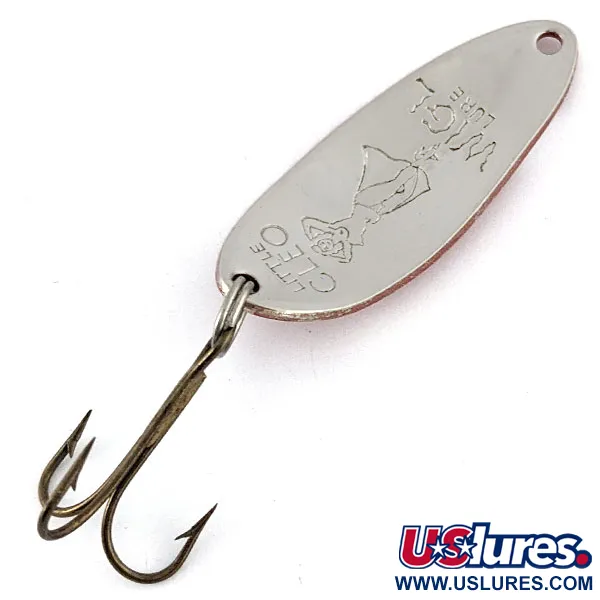 Seneca Little Cleo (Hula Girl), червоний/білий/нікель, 10 г, блесна коливалка (колебалка) #21267