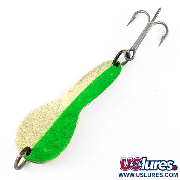 Glen Evans Loco 2 Glow, нікель/білий/зелений Glow - світиться у темряві, 7 г, блесна коливалка (колебалка) #21300