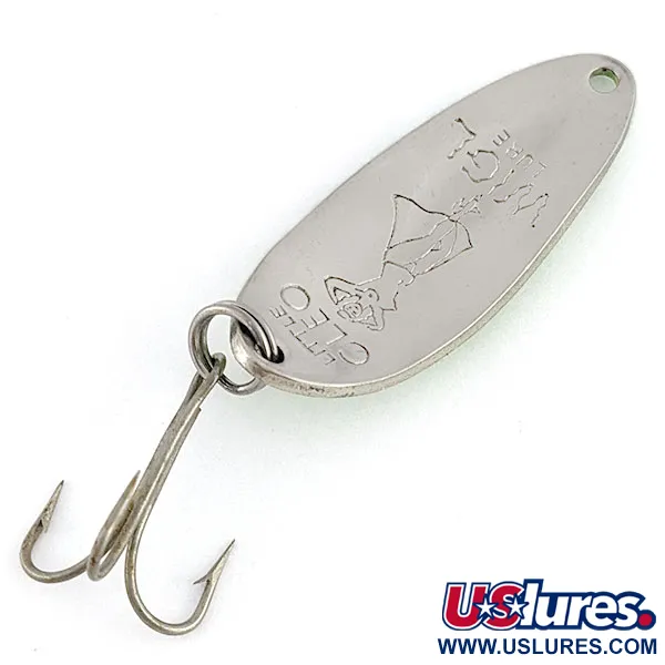 Seneca Little Cleo (Hula Girl), зелений/нікель, 10 г, блесна коливалка (колебалка) #21326