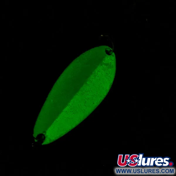 Seneca Little Cleo Glow, нікель/білий/зелений Glow - світиться у темряві, 7 г, блесна коливалка (колебалка) #21337