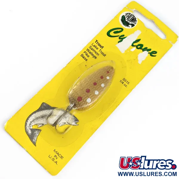  Thomas Cyclone , gold, 7 г, блесна коливалка (колебалка) #21359