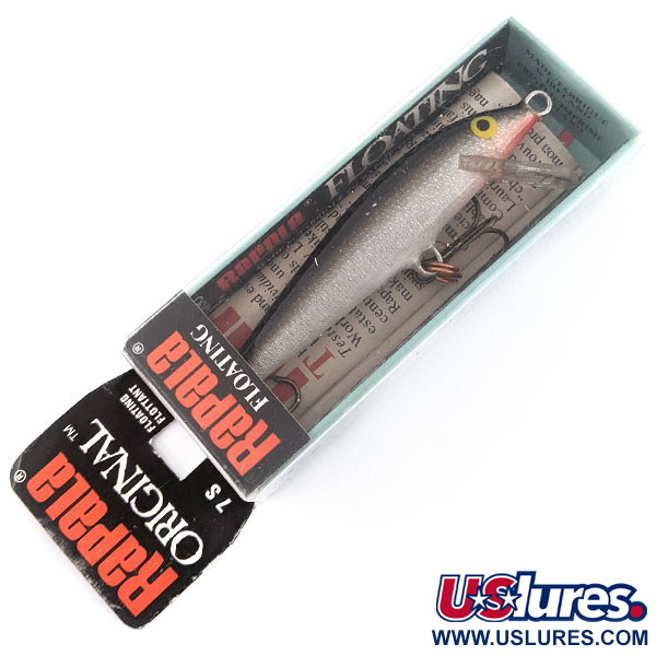  Rapala Original Floater F7, S (Silver), 4 г, воблер #12360